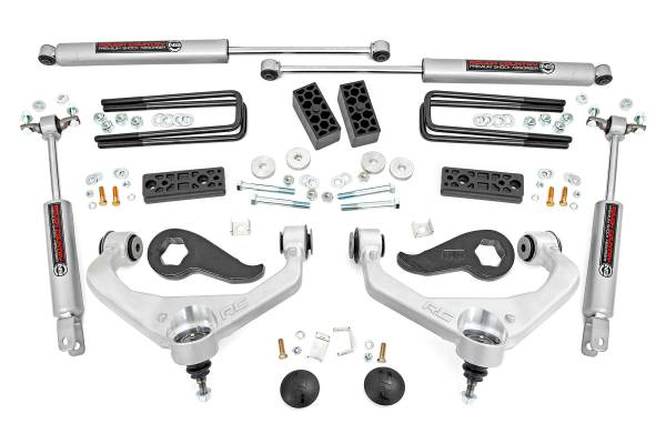 Rough Country - 3 Inch Lift Kit - Chevy/GMC Sierra 3500 HD/Silverado 3500 HD 2WD/4WD (20-25) | 95630 - Image 1