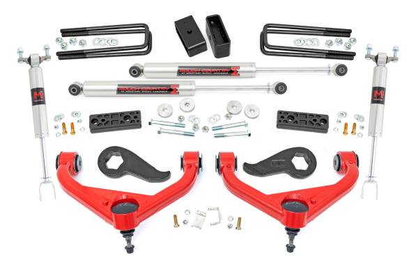 Rough Country - 3 Inch Lift Kit - UCAs - M1 - Chevy/GMC Sierra 3500 HD/Silverado 3500 HD (20-25) | 95640RED - Image 1