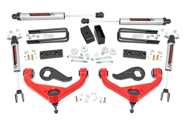 Rough Country - 3 Inch Lift Kit - UCAs - V2 - Chevy/GMC Sierra 3500 HD/Silverado 3500 HD (20-25) | 95670RED - Image 1