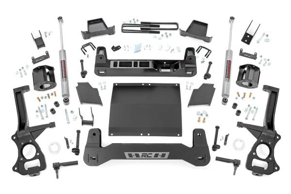 Rough Country - Rough Country - 4 Inch Lift Kit - Diesel - Chevy/GMC Sierra 1500 (19-24)/Silverado 1500 (19-24) | 27531D - Image 1