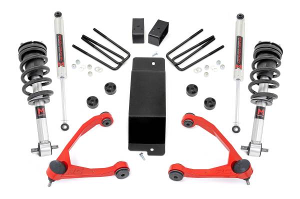 Rough Country - Rough Country - 3.5 Inch Lift Kit - UCA - M1 Struts - Chevy/GMC 1500 (07-13) | 27740RED - Image 1