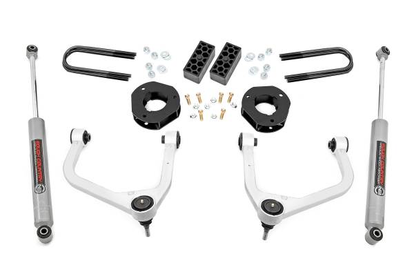 Rough Country - Rough Country - 3.5 Inch Lift Kit - Rear Mono Leaf - Chevy Silverado 1500 2WD/4WD (2022-2024) | 28230 - Image 1