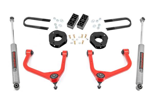 Rough Country - Rough Country - 3.5 Inch Lift Kit - Rear Mono Leaf - Chevy Silverado 1500 2WD/4WD (2025) | 28230RED_A - Image 1