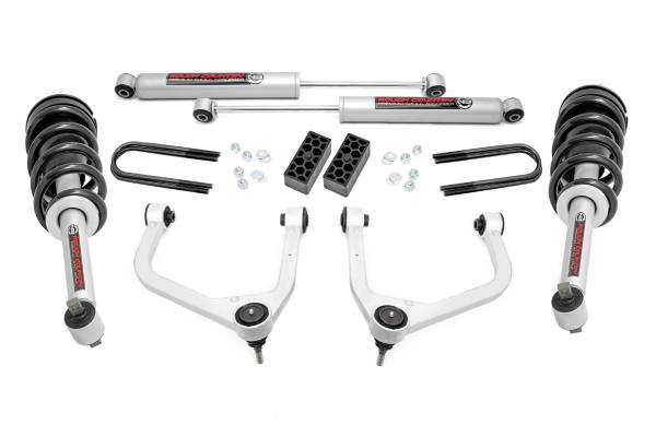 Rough Country - Rough Country - 3.5 Inch Lift Kit - N3 Struts - Rear Mono Leaf - Chevy Silverado 1500 (2025) | 28231_A - Image 1