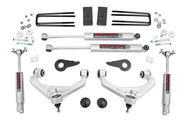 Rough Country - 3.5 Inch Lift Kit - w/ Overloads - Chevy/GMC 2500HD/3500HD (11-19) | 97530 - Image 1