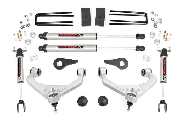 Rough Country - 3.5 Inch Lift Kit - V2 - w/ Overloads - Chevy/GMC 2500HD/3500HD (11-19) | 97570 - Image 1