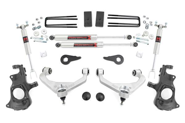 Rough Country - 3.5 Inch Knuckle Lift Kit - M1 - w/ Overloads - Chevy/GMC 2500HD/3500HD (11-19) | 97640 - Image 1