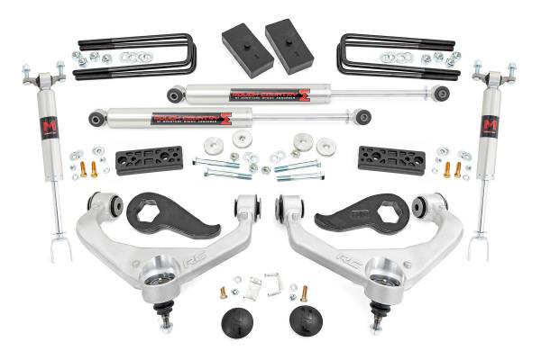 Rough Country - 3 Inch Lift Kit - UCAs - M1 - w/ Overloads - Chevy/GMC 2500HD/3500HD (20-25) | 97740 - Image 1