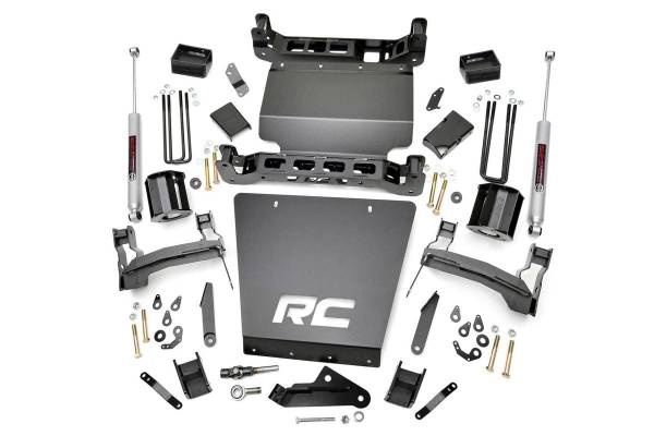 Rough Country - Rough Country - 5 Inch Lift Kit - Bracket - Chevy Silverado & GMC Sierra 1500 4WD (2014-2018 & Classic) | 29130 - Image 1