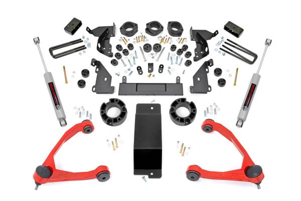 Rough Country - Rough Country - 4.75 Inch Lift Kit - Red UCA - Combo - Chevy/GMC 1500 (14-15) | 292.20RED - Image 1