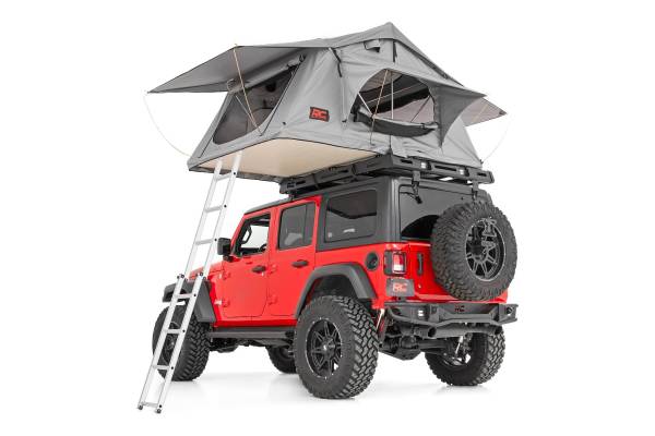 Rough Country - Rough Country - Roof Top Tent - Rack Mount - 12 Volt Accessory w/Ladder Extension & LED Light Kit | 99049 - Image 1