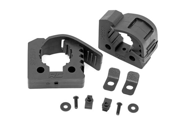 Rough Country - Rough Country - Rubber Molle Panel Clamp Kit - Universal - 1 in. - 2 1/4 in. - 2-Clamps | 99071 - Image 1