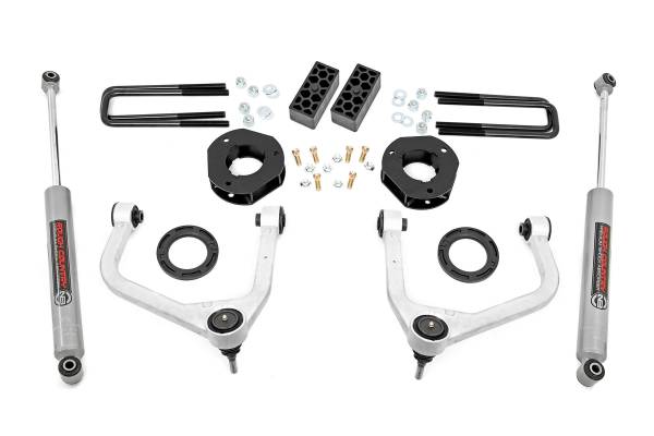 Rough Country - Rough Country - 3.5 Inch Lift Kit - Chevy Silverado 1500 2WD/4WD (2019-2024 & Classic) | 29531A - Image 1