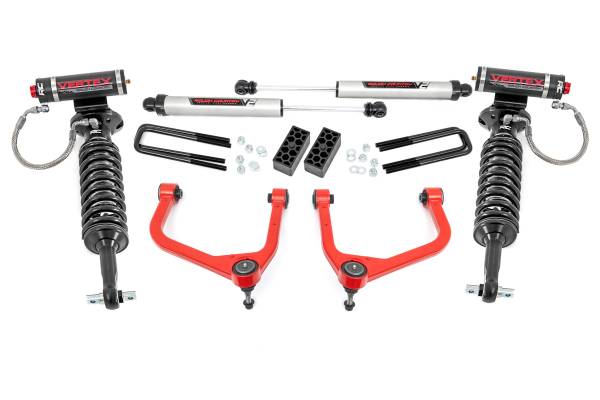 Rough Country - 3.5 Inch Lift Kit - Vertex/V2 - Chevy Silverado 1500 2WD/4WD (2019-2024 & Classic) | 29557RED - Image 1
