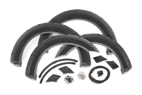 Rough Country - Rough Country - Pocket Fender Flares - N1 Blue Jeans - Ford F-150 2WD/4WD (2018-2020) | F-F11811A-N1 - Image 1