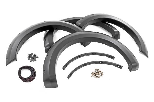 Rough Country - Rough Country - Pocket Fender Flares - YZ Oxford White - Ford F-150 2WD/4WD (2021-2025) | F-F20911B-YZ - Image 1