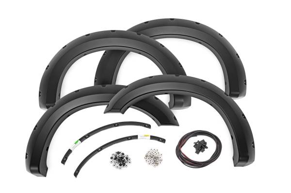 Rough Country - Rough Country - Pocket Fender Flares - G1 Black - Ford F-250/F-350 Super Duty 2WD/4WD (11-16) | F-F21111A-G1 - Image 1