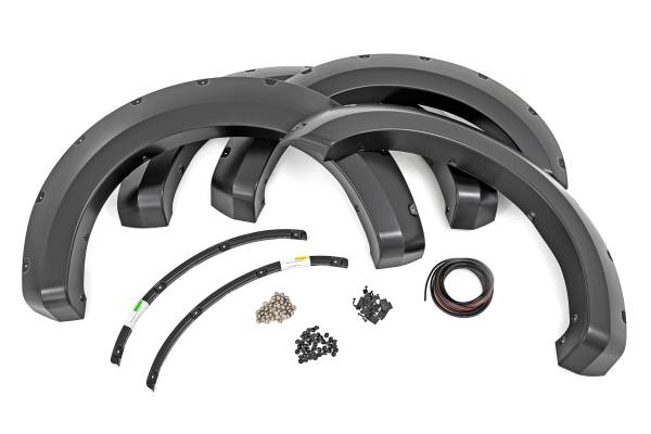 Rough Country - Rough Country - Pocket Fender Flares - JS Iconic Silver - Ford F-250/F-350 Super Duty (17-22) | F-F21112-JS - Image 1