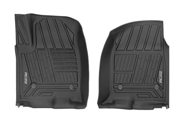 Rough Country - Rough Country - Flex-Fit Floor Mats - Front - Bucket - Chevy/GMC 1500/2500HD/3500HD (19-25 & Classic) | FF-2161 - Image 1