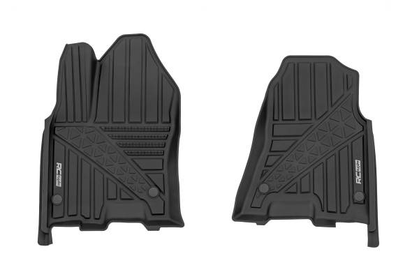 Rough Country - Rough Country - Flex-Fit Floor Mats - Front - Crew - Ram 1500 2WD/4WD (2025) | FF-3143 - Image 1