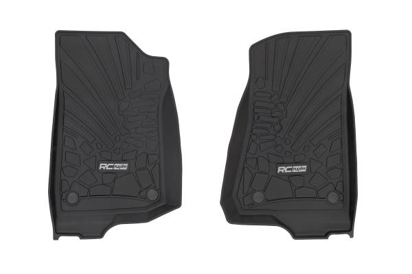 Rough Country - Flex Fit Floor Mats - FR - 2 Door - Jeep Wrangler JL 4WD (2018-2025) | FF-6011_A - Image 1