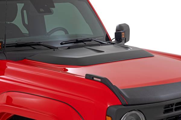 Rough Country - Rough Country - Hood Scoop - PQ Race Red - Ford Bronco 4WD (2021-2025) - HS30020-PQ - Image 1