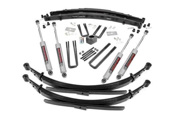 Rough Country - Rough Country - 4 Inch Lift Kit - Rear Springs - Dodge W100 Truck/W200 Truck 4WD (1970-1974) | 331.20 - Image 1