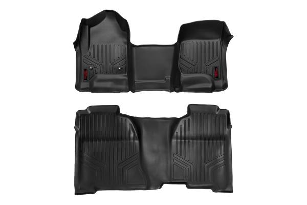 Rough Country - Rough Country - Floor Mats - FR & RR - OV Hump - Crew - Chevy/GMC 1500/2500HD/3500HD 2WD/4WD | M-21143 - Image 1