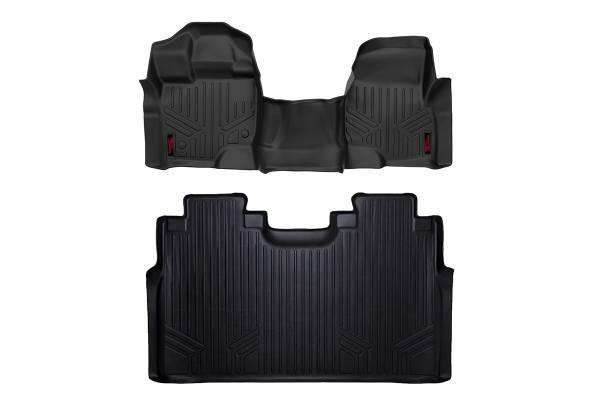 Rough Country - Rough Country - Floor Mats - FR & RR - Over Hump - Ford F-150 (15-25)/F-150 Lightning (22-25)/Raptor (17-25) | M-51153 - Image 1