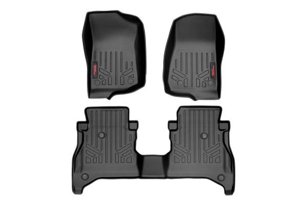 Rough Country - Rough Country - Floor Mats - FR & RR - RR Non-Lock - Jeep Gladiator JT 4WD (2020-2025) | M-61505 - Image 1