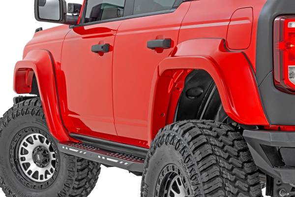 Rough Country - Rough Country - Fender Flares - PQ Race Red - Ford Bronco 4WD (2021-2025) | O-F12124-PQ - Image 1