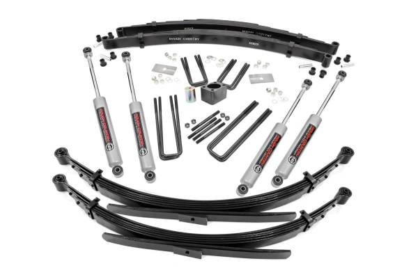 Rough Country - Rough Country - 4 Inch Lift Kit - Rear Springs - Dodge W100 Truck/W200 Truck 4WD (1974-1977) | 336.20 - Image 1