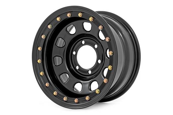 Rough Country - Rough Country - Steel Simulated Bead Lock Wheel/Black/17x9/5x5/3.30 Bore/-12 | RC51-7873SL - Image 1
