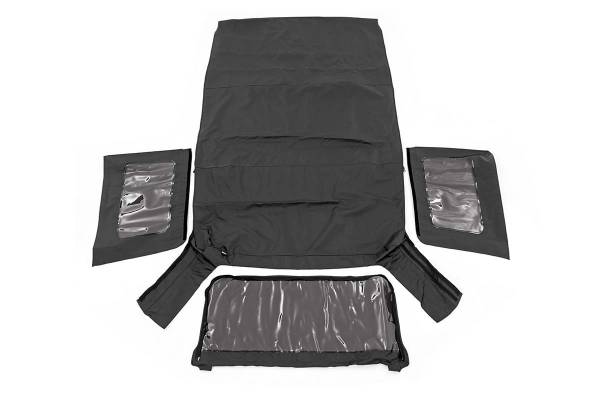 Rough Country - Rough Country - Soft Top - Replacement - Black - 4 Door - Jeep Wrangler Unlimited (07-09) | RC85130.35 - Image 1