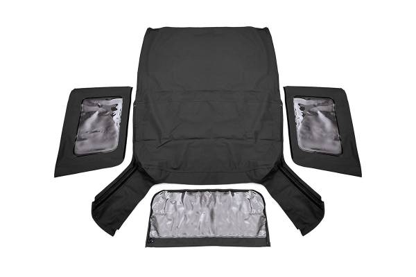 Rough Country - Rough Country - Soft Top - Replacement - Black - 2 Door - Jeep Wrangler JK 4WD (2007-2009) | RC85240.35 - Image 1