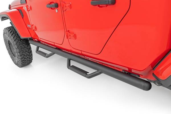 Rough Country - Rough Country - Nerf Steps - Cab Length - Crew Cab - Jeep Gladiator JT 4WD (2020-2025) | RCJ1980TB - Image 1