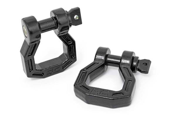 Rough Country - D-Ring - Forged - Pair - Black | RS118 - Image 1