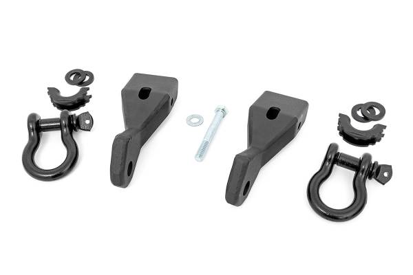 Rough Country - Rough Country - Tow Hook Brackets - D-Ring Combo - Chevy/GMC 1500 (07-13) | RS156 - Image 1