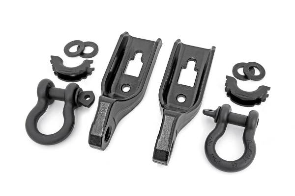 Rough Country - Rough Country - Tow Hook Brackets - D-Ring Combo - Ford F-150 2WD/4WD (2009-2020) | RS158 - Image 1