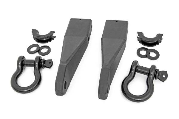 Rough Country - Rough Country - Tow Hook Brackets - D-Ring Combo - GMC Sierra 2500 HD 2WD/4WD (2020-2025) | RS159 - Image 1