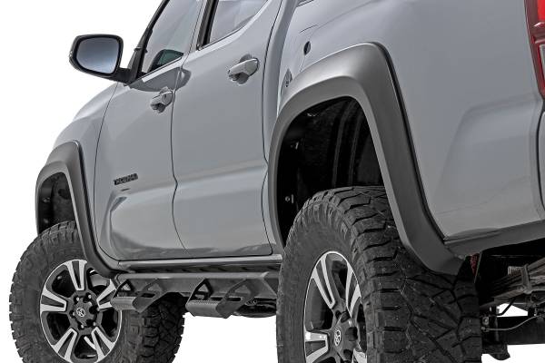 Rough Country - Rough Country - Fender Flares - Sport - O40 Super White - Toyota Tacoma 2WD/4WD (2016-2023) | S-T11621-O40 - Image 1