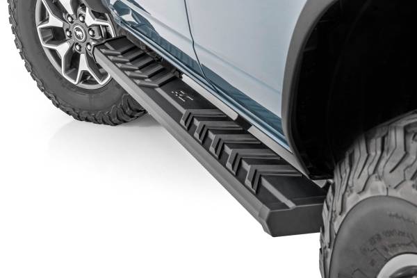 Rough Country - Rough Country - BA2 Running Boards - Side Step Bars - 4-Door - Ford Bronco 4WD (2021-2026) - 41007A - Image 1