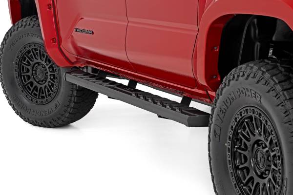 Rough Country - Rough Country - BA2 Running Boards - Side Step Bars - Double Cab - Toyota Tacoma (24-26) - 41013A - Image 1