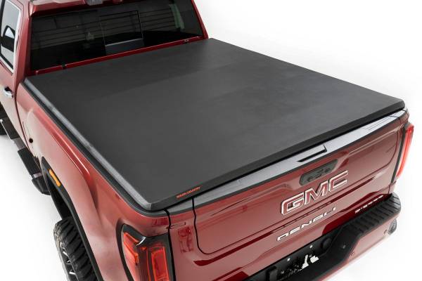 Rough Country - Soft Tri-Fold Bed Cover - 6'9 in. Bed - Chevy/GMC 2500HD/3500HD (20-25) | 41120690A - Image 1