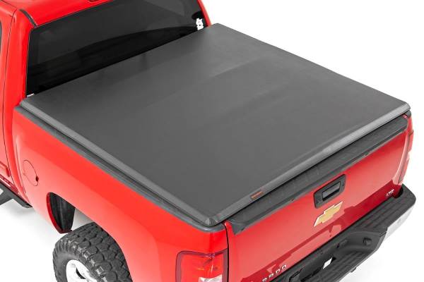 Rough Country - Soft Tri-Fold Bed Cover - 5'9 in. Bed - Chevy/GMC 1500 (07-13) | 41207550A - Image 1