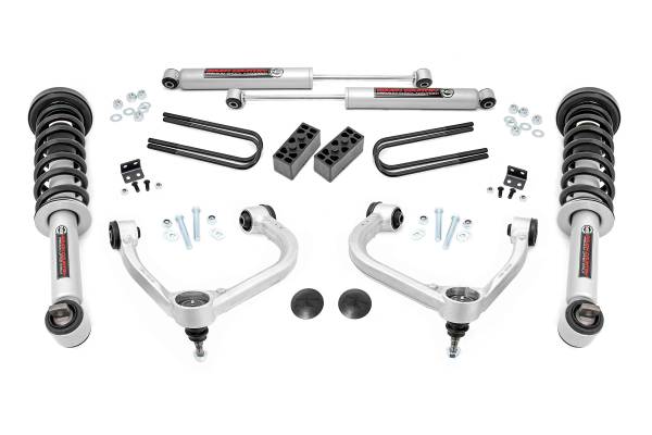 Rough Country - Rough Country - 3 Inch Lift Kit - Forged UCA - N3 Struts - Ford F-150 4WD (2021-2025) | 41431 - Image 1