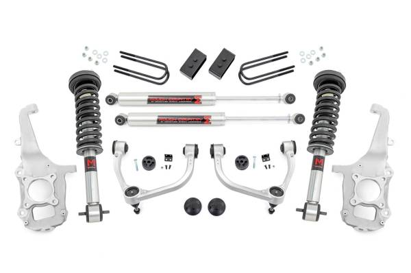 Rough Country - Rough Country - 4 inch Lift Kit - Forged UCA - M1/M1 - No Cut - Ford F-150 4WD (2021-2024) | 41840 - Image 1