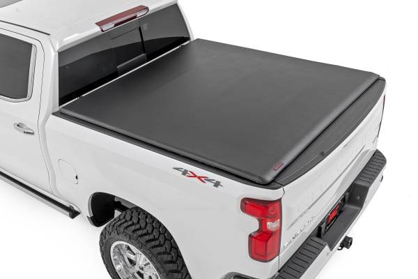 Rough Country - Rough Country - Soft Roll Up Bed Cover - 5'10 in. Bed - Chevy/GMC Sierra/Silverado 1500 (19-25) | 42120580 - Image 1