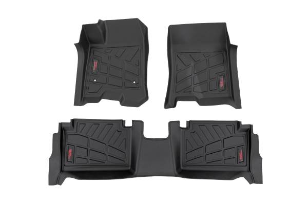 Rough Country - Rough Country - Sure-Fit Floor Mats- Front & Rear - Chevy/GMC Canyon/Colorado 2WD/4WD(2023-2025) - SM21313 - Image 1