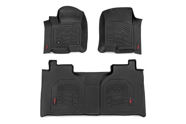 Rough Country - Rough Country - Sure-Fit Floor Mats - FR & RR - FR Bucket - Crew - Chevy/GMC 1500/2500HD/3500HD (19-25 & Classic) | SM21612 - Image 1